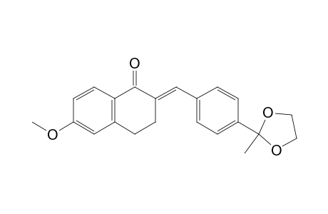 2-[4'-(2''-Methyl-1'',3''-dioxolan-2''-yl)benzylidene]-6-methoxy-1-tetralone