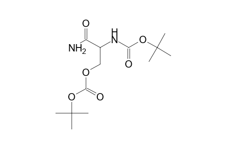 Propanamide, 2-(t-butoxycarbonylamino)-3-(t-butoxycarbonyloxy)-