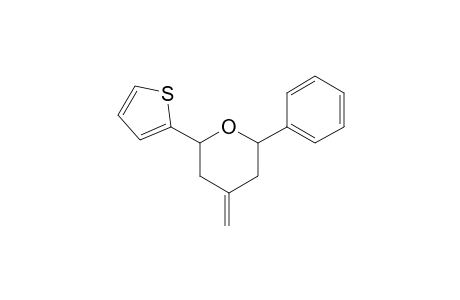 4-Methylene-6-thienyl-2-phenyltetrahydropyran