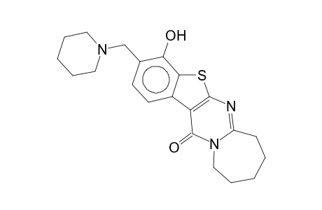7,8,9,10-Tetrahydro-4-hydroxy-3-piperidinomethyl-11H,13H-benzo[4',5']thieno[3',2':4,5]pyrimidino[1,2-a]azepin-13-one