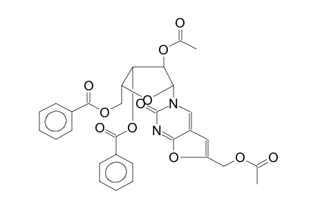 3-(2-O-ACETYL-3,5-DI-O-BENZOYL-BETA-D-XYLOFURANOSYL)-6-ACETOXYMETHYLFURO[2,3-D]PYRIMIDIN-2-ONE