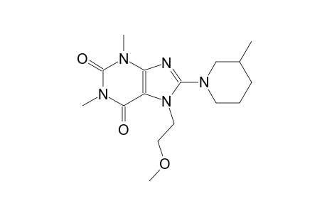 7-(2-methoxyethyl)-1,3-dimethyl-8-(3-methyl-1-piperidinyl)-3,7-dihydro-1H-purine-2,6-dione