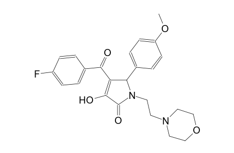 2H-pyrrol-2-one, 4-(4-fluorobenzoyl)-1,5-dihydro-3-hydroxy-5-(4-methoxyphenyl)-1-[2-(4-morpholinyl)ethyl]-