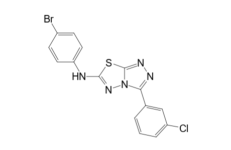 6-(4-Bromophenyl)amino-3-(3-chlorophenyl)-1,2,4-triazolo[3,4-b]1,3,4-thiadiazole