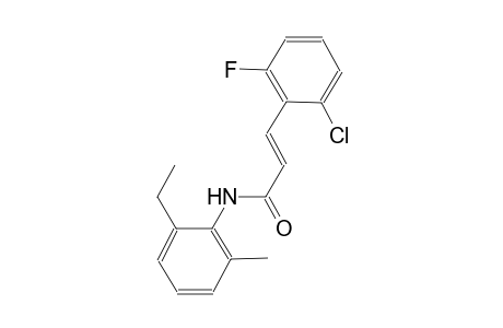 (2E)-3-(2-chloro-6-fluorophenyl)-N-(2-ethyl-6-methylphenyl)-2-propenamide