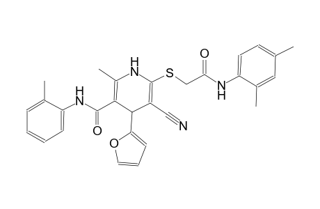 3-pyridinecarboxamide, 5-cyano-6-[[2-[(2,4-dimethylphenyl)amino]-2-oxoethyl]thio]-4-(2-furanyl)-1,4-dihydro-2-methyl-N-(2-methylphenyl)-