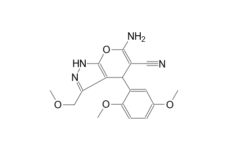 pyrano[2,3-c]pyrazole-5-carbonitrile, 6-amino-4-(2,5-dimethoxyphenyl)-1,4-dihydro-3-(methoxymethyl)-