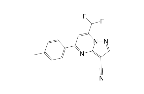 7-(difluoromethyl)-5-(4-methylphenyl)pyrazolo[1,5-a]pyrimidine-3-carbonitrile