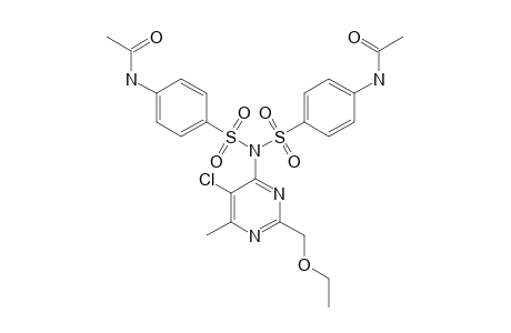 N-[4-[(4-acetamidophenyl)sulfonyl-[5-chloro-2-(ethoxymethyl)-6-methylpyrimidin-4-yl]sulfamoyl]phenyl]acetamide
