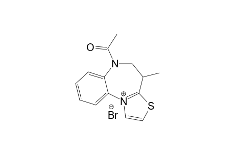 4-METHYL-6-METHYLCARBONYL-4H,5H,6H-THIAZOLO-[3,2-A]-[1,5]-BENZODIAZEPIN-11-IUM-BROMIDE