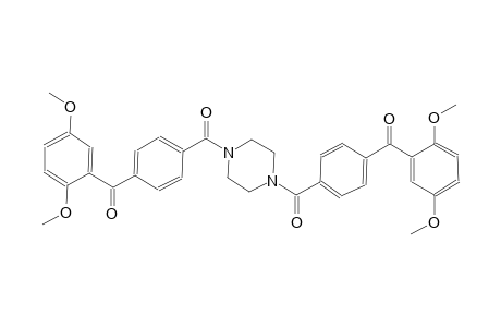 [4-({4-[4-(2,5-dimethoxybenzoyl)benzoyl]-1-piperazinyl}carbonyl)phenyl](2,5-dimethoxyphenyl)methanone