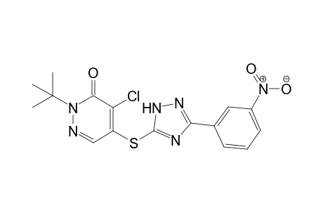 2-t-Butyl-4-chloro-5[(3-(3-nitrophenyl)-1H-1,2,4-triazol-5yl)thio]pyridazin-3(2H)-one