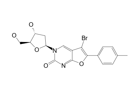 3-(2'-DEOXY-BETA-D-RIBOFURANOSYL)-5-BROMO-6-(4-METHYLPHENYL)-2,3-DIHYDROFURO-[2,3-D]-PYRIMIDIN-2-ONE