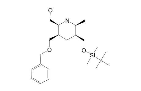 [3-BENZYLOXYMETHYL-5-(TERT.-BUTYLDIMETHYL-SILANOXYMETHYL)-6-METHYL-PIPERIDIN-2-YL]-METHANOL