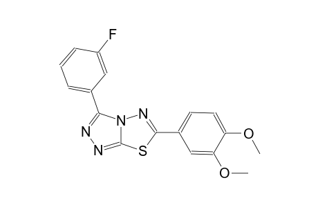 [1,2,4]triazolo[3,4-b][1,3,4]thiadiazole, 6-(3,4-dimethoxyphenyl)-3-(3-fluorophenyl)-