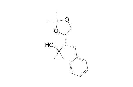 1-{(1S)-1-[(4S)-2,2-Dimethyl-1,3-dioxolan-4-yl]-2-phenylethylcyclopropanol