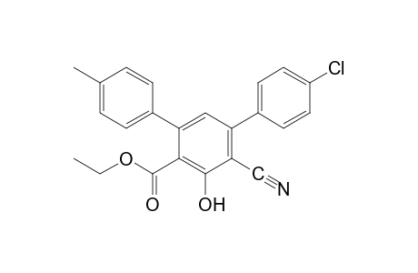 4-chloro-6'-cyano-5'-hydroxy-4''-methyl [m-terphenyl]-4'-carboxylic acid, ethyl ester
