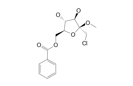 METHYL-6-O-BENZOYL-1-CHLORO-1-DEOXY-BETA-D-FRUCTOFURANOSIDE