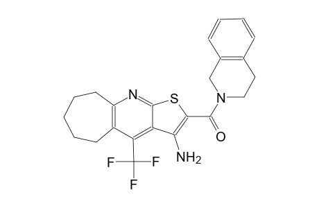 2-(3,4-dihydro-2(1H)-isoquinolinylcarbonyl)-4-(trifluoromethyl)-6,7,8,9-tetrahydro-5H-cyclohepta[b]thieno[3,2-e]pyridin-3-amine