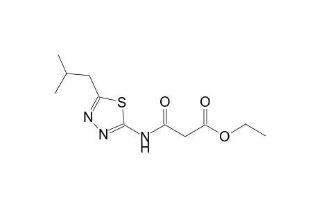 ethyl 3-[(5-isobutyl-1,3,4-thiadiazol-2-yl)amino]-3-oxopropanoate