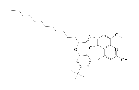 Oxazolo[5,4-f]quinolin-7-ol, 2-[1-[3-(1,1-dimethylethyl)phenoxy]tridecyl]-5-methoxy-9-methyl-