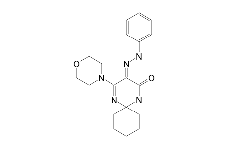 6-MORPHOLINO-5-PHENYLHYDRAZONO-4-OXO-2,3,4,5-TETRAHYDROPYRIMIDIN-2-SPIRO-CYCLOHEXANE