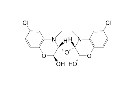 6,6a,7a,8,15,16-Hexahydro-2,12-dichloro-[1,4]benzoxazino[4',3':6,7][1,3,6]oxadiazino[2,3-c][1,4]benzoxazine-6,8-diol