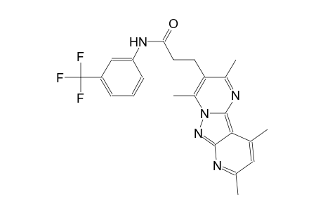 pyrido[2',3':3,4]pyrazolo[1,5-a]pyrimidine-3-propanamide, 2,4,8,10-tetramethyl-N-[3-(trifluoromethyl)phenyl]-