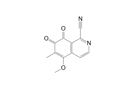 5-Methoxy-6-methyl-7,8-bis(oxidanylidene)isoquinoline-1-carbonitrile