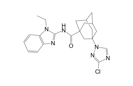 3-(3-chloro-1H-1,2,4-triazol-1-yl)-N-(1-ethyl-1H-benzimidazol-2-yl)-1-adamantanecarboxamide