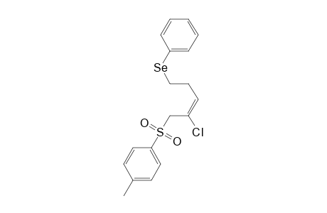 Benzene, 1-[[2-chloro-5-(phenylseleno)-2-pentenyl]sulfonyl]-4-methyl-, (E)-