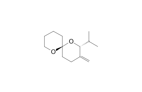 1,7-Dioxaspiro[5.5]undecane, 3-methylene-2-(1-methylethyl)-, trans-(.+-.)-