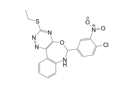 6-(4-chloro-3-nitrophenyl)-6,7-dihydro[1,2,4]triazino[5,6-d][3,1]benzoxazepin-3-yl ethyl sulfide
