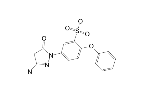 5-(3-Amino-5-oxo-2-pyrazolin-1-yl)-2-phenoxybenzenesulfonic acid