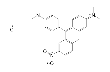 Methanaminium, N-[4-[[4-(dimethylamino)phenyl](2-methyl-5-nitrophenyl)methylene]-2,5-cyclohexadien-1-ylidene]dimethyl, chloride