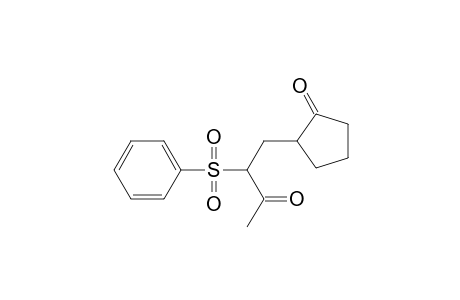 2-(3-keto-2-phenylsulfonyl-butyl)cyclopentan-1-one