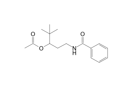 1-Benzamido-4,4-dimethylpentan-3-yl acetate