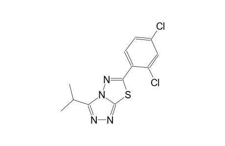 [1,2,4]triazolo[3,4-b][1,3,4]thiadiazole, 6-(2,4-dichlorophenyl)-3-(1-methylethyl)-