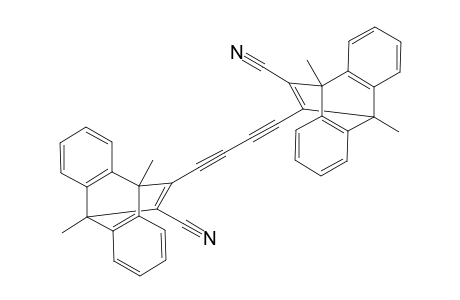 1,4-Di(2-cyano-5,6;7,8-dibenzo-1,4-dimethylbicyclo[2.2.2]oct-2-enyl)buta-1,3-diyne