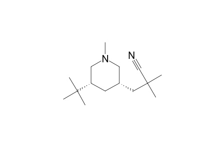 cis-3-(5-t-Butyl-1-methylpiperidin-3-yl)-2,2-dimethylpropanonitrile