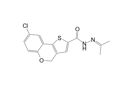 8-chloro-N'-(1-methylethylidene)-4H-thieno[3,2-c]chromene-2-carbohydrazide