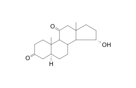 Androstane-3,11-dione, 15-hydroxy-, (5.alpha.,15.alpha.)-