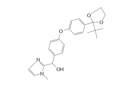 alpha-{p-[p-(2-tert-BUTYL-1,3-DIOXOLAN-2-YL)PHENOXY]PHENYL}-1-METHYLIMIDAZOLE-2-METHANOL