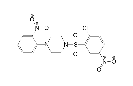 1-[(2-chloro-5-nitrophenyl)sulfonyl]-4-(2-nitrophenyl)piperazine