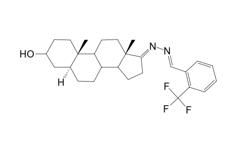 10,13-Dimethyl-17-[(2-trifluoromethyl-benzylidene)-hydrazono]-hexadecahydro-cyclopenta[a]phenanthren-3-ol