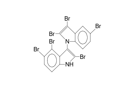 (+)-2,2',3,4',5,5'-Hexabromo-1,3'-bis(1H-indole)