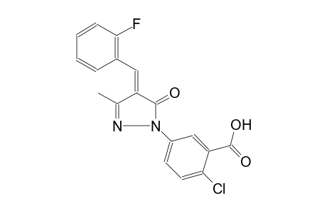 benzoic acid, 2-chloro-5-[(4E)-4-[(2-fluorophenyl)methylene]-4,5-dihydro-3-methyl-5-oxo-1H-pyrazol-1-yl]-