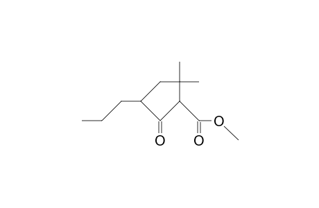 5,5-Dimethyl-2-oxo-3-propyl-cyclopentanecarboxylic acid, methyl ester