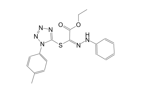 ethyl (2E)-{[1-(4-methylphenyl)-1H-tetraazol-5-yl]sulfanyl}(phenylhydrazono)ethanoate