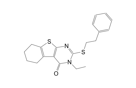 3-ethyl-2-[(2-phenylethyl)sulfanyl]-5,6,7,8-tetrahydro[1]benzothieno[2,3-d]pyrimidin-4(3H)-one